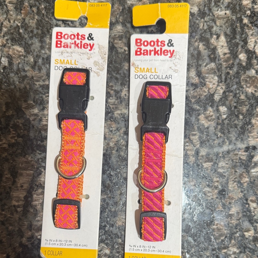 Boots & Barkley Vibrant Pink and Orange Dog Collar